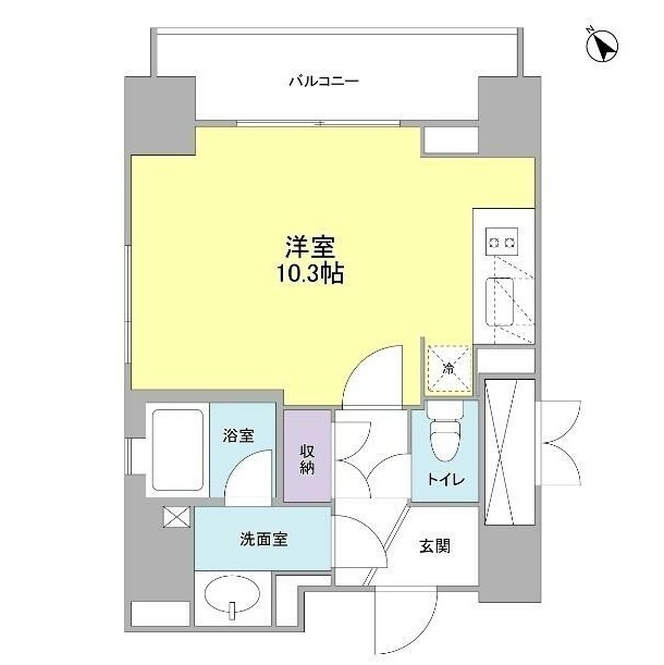 ウィスタリアマンション西新宿1101号室の図面