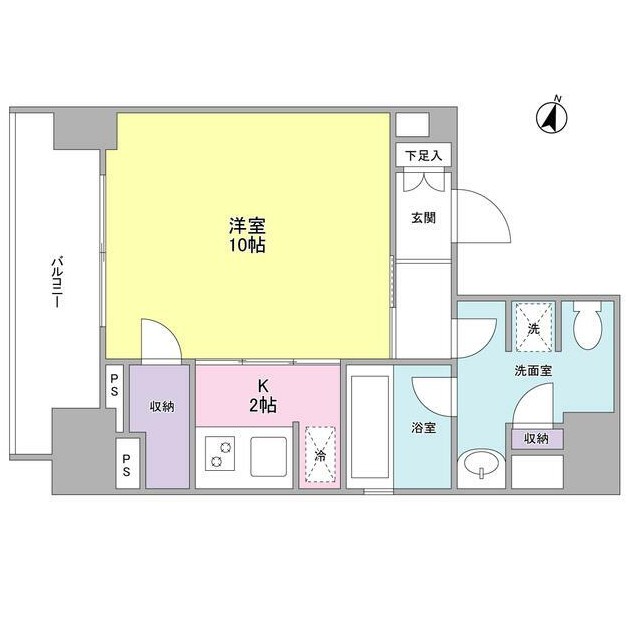 ウィスタリアマンション西新宿1202号室の図面