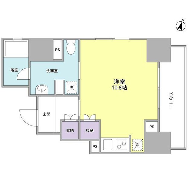 ウィスタリアマンション西新宿401号室の図面