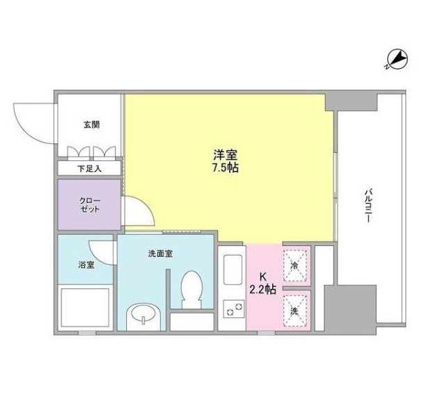 ウィスタリアマンション西新宿402号室の図面