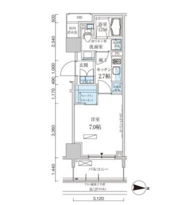パークアクシス両国馬車通り407号室