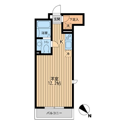 プロスペクト初台107号室の図面