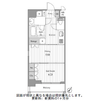 ＮＣＲｅ新宿中央公園501号室の図面