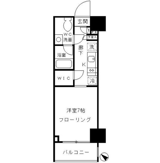 パークリュクス渋谷北参道mono302号室の図面