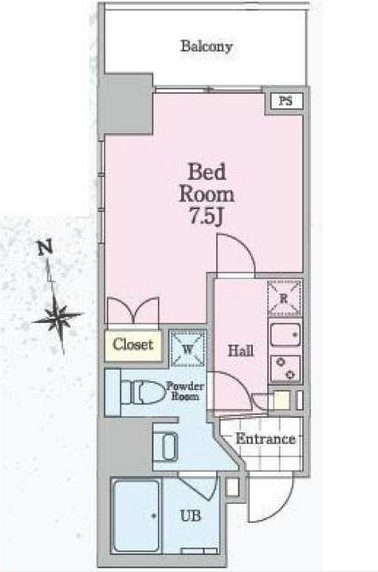 ラベイユ麻布十番1102号室の図面