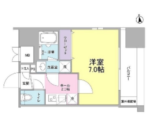 リバーレ東新宿203号室の図面