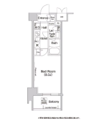 コンフォリア新宿206号室の図面