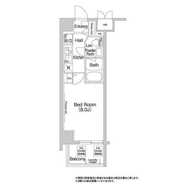 コンフォリア新宿308号室の図面