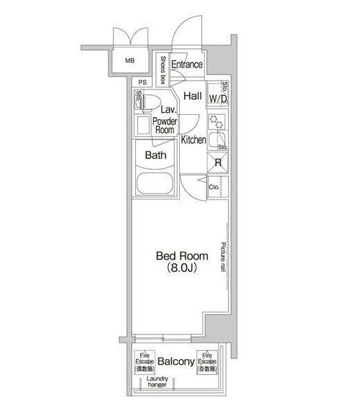 コンフォリア新宿501号室の図面
