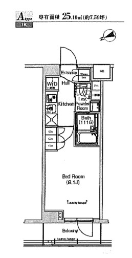プラウドフラット代々木八幡103号室の図面