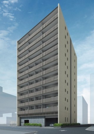 プレジリア新富町の外観