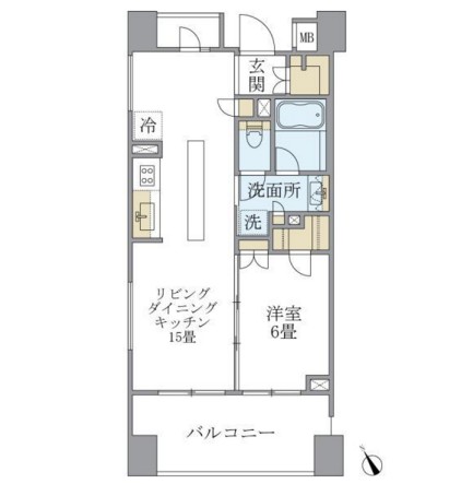 アパートメンツ三田601号室の図面