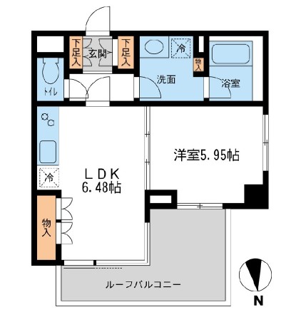 レジデンス白金コローレ308号室の図面