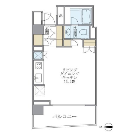 ＫＤＸレジデンス南麻布401号室の図面