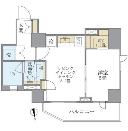 アパートメンツタワー六本木202号室の図面