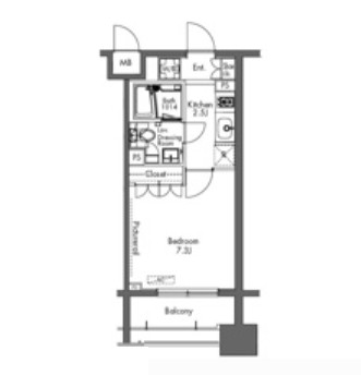 プラウドフラット三軒茶屋903号室の図面