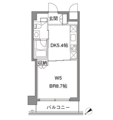 カスタリア中目黒403号室の図面