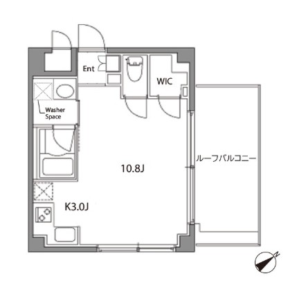 カスタリア中目黒702号室の図面