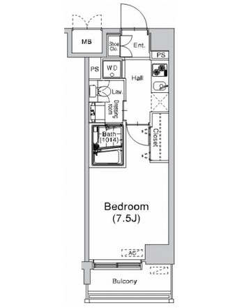 プラウドフラット仙川308号室の図面