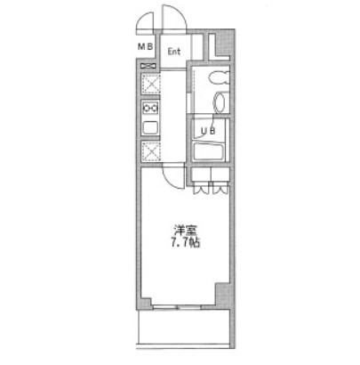 プラウドフラット仙川Ⅱ208号室の図面