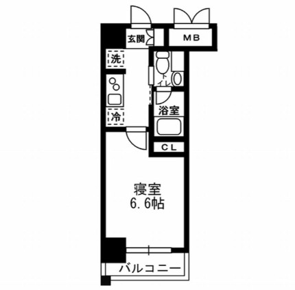 レジディア月島Ⅲ1009号室の図面