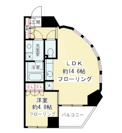 ニューシティアパートメンツ千駄ヶ谷Ⅱ1301号室の図面