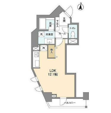 ドゥーエ西麻布Ⅰ・ⅡⅡ-1101号室の図面