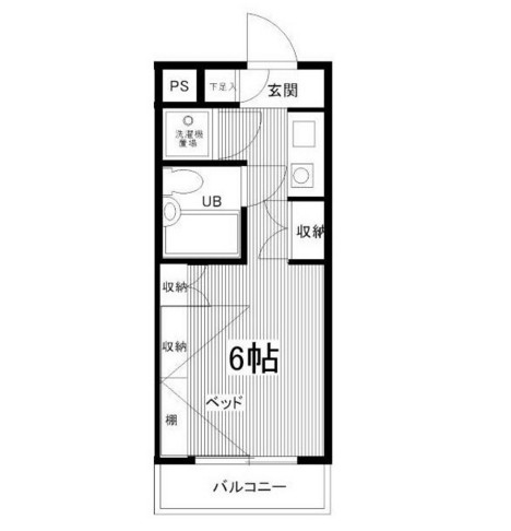 プラティーク笹塚105号室の図面