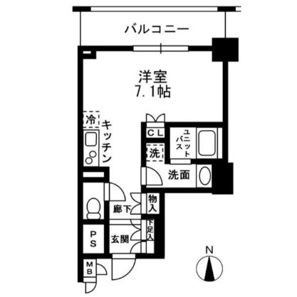 レジディア中落合Ａ202号室の図面
