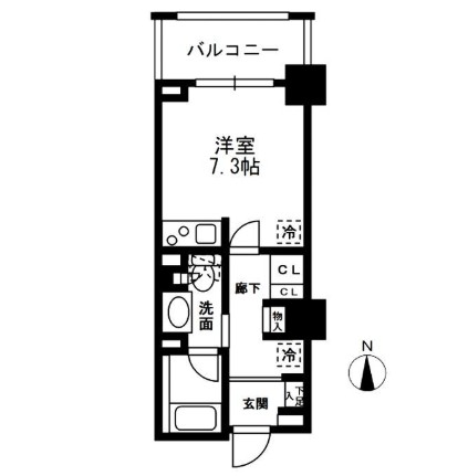 レジディア中落合B303号室の図面