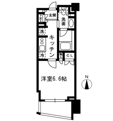 レジディア中落合Ｂ314号室の図面