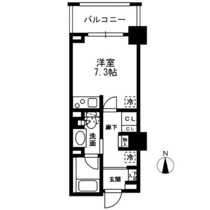 レジディア中落合Ｂ603号室の図面