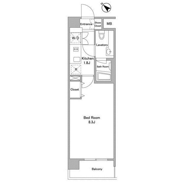 ＢＰＲレジデンス代々木初台302号室の図面