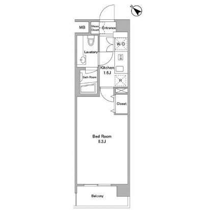 ＢＰＲレジデンス代々木初台309号室の図面