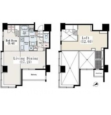 アジリア代々木J’s902号室の図面