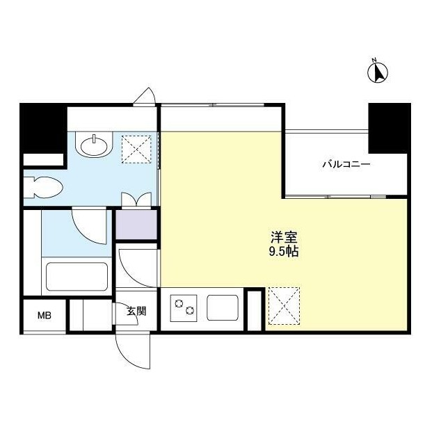 グランカーサ新宿御苑1307号室の図面