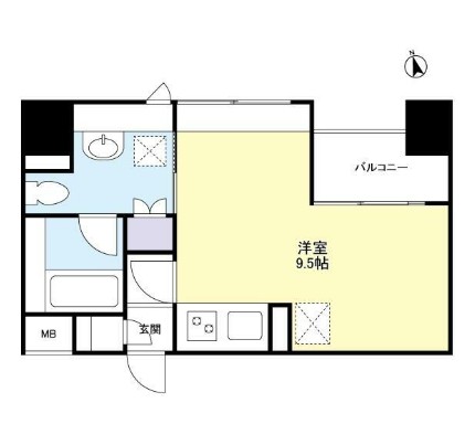 グランカーサ新宿御苑508号室の図面