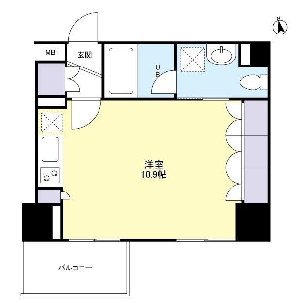 グランカーサ新宿御苑806号室の図面