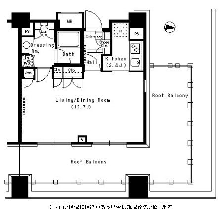 パークアクシス浜松町1101号室の図面