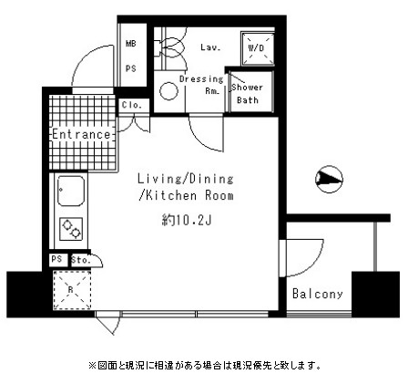パークアクシス渋谷神南406号室の図面