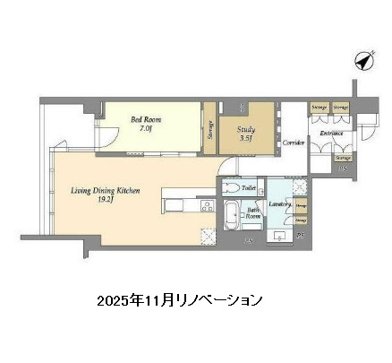 ストーリア赤坂406号室の図面