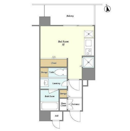 エルスタンザ白金台202号室の図面