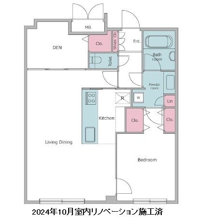 レジディア西麻布902号室の図面