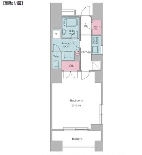 レジディア日本橋馬喰町1306号室の図面