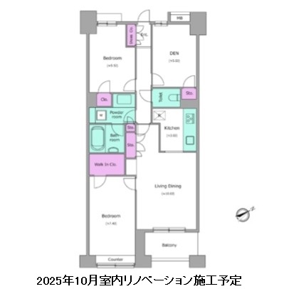 レジディア日本橋馬喰町503号室の図面