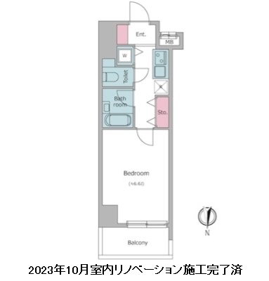 レジディア新御茶ノ水304号室の図面