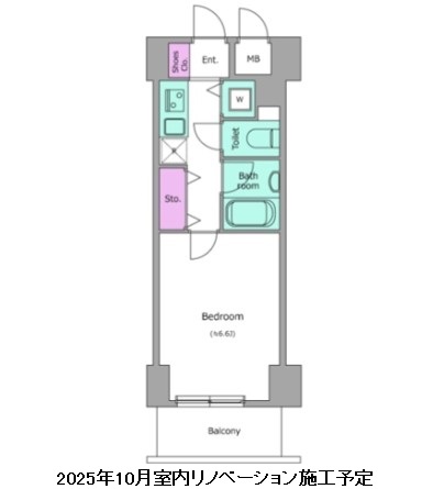 レジディア新御茶ノ水803号室の図面