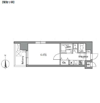 レジディア神楽坂901号室の図面