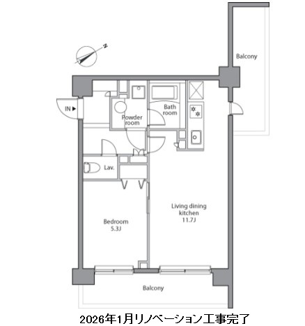 レジディア赤坂207号室の図面
