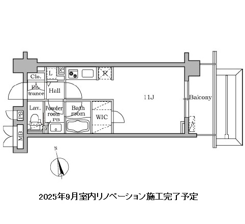 レジディア大井町Ⅱ403号室の図面